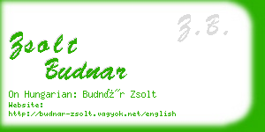 zsolt budnar business card